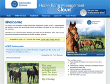 Tablet Screenshot of horsefarmmanagementsoftware.com